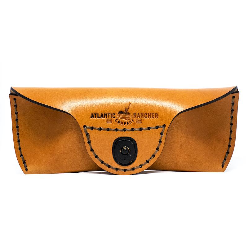 Atlantic Rancher Leather Eyeglass Case - Crush-proof! Leather Goods Atlantic Rancher Company British Tan