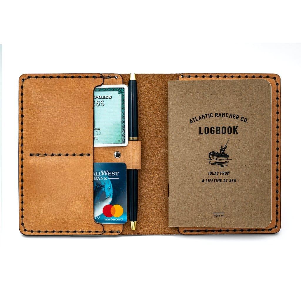 Atlantic Rancher Leather Logbook Case Leather Goods Atlantic Rancher Company Tan