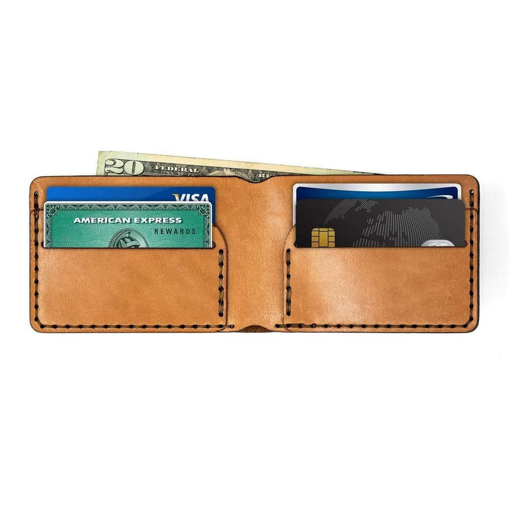 Atlantic Rancher Leather Wallet Leather Goods Atlantic Rancher Company British Tan