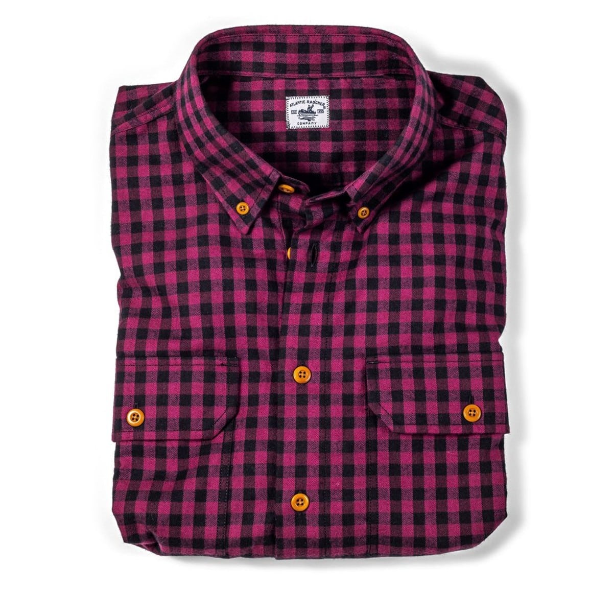 Bayman's Flannel Button-Down Collar Shirt - Purple Check. Final Sale - no exchanges, no returns Shirts Atlantic Rancher Company Purple Check XS