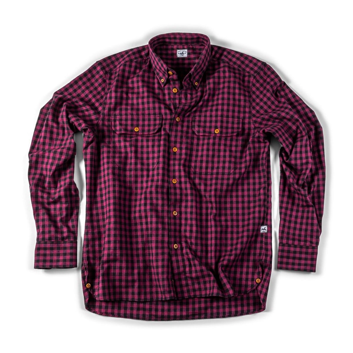 Bayman's Flannel Button-Down Collar Shirt Purple Final Sale