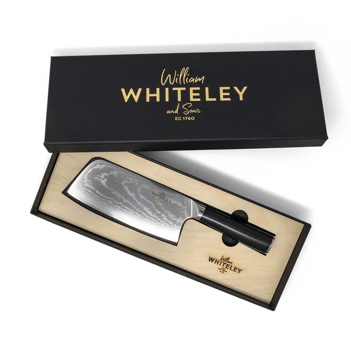 Damascus Cleaver Knife from William Whiteley Gear and Tools Atlantic Rancher Company