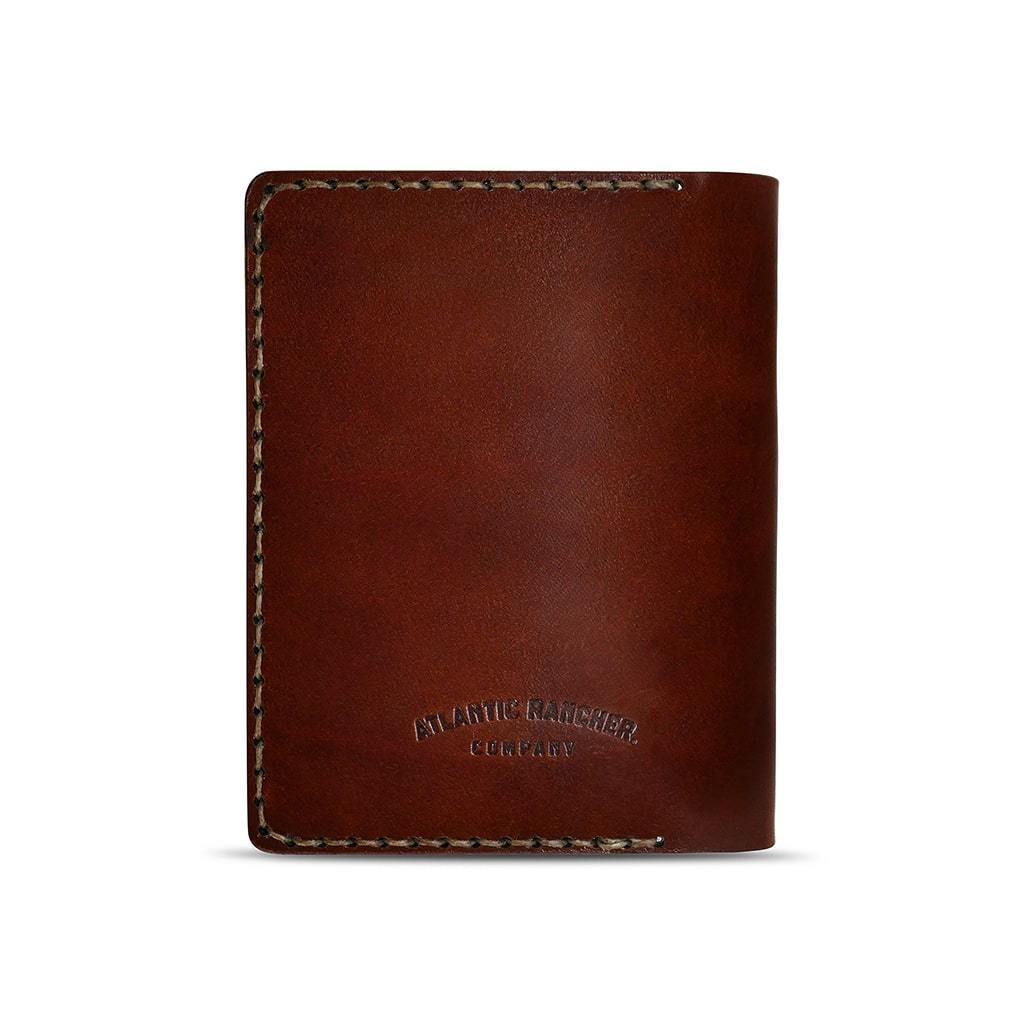 Dakota Leather Field Notes Cover & Passport Travel Wallet, Passport Emboss | Chestnut Brown