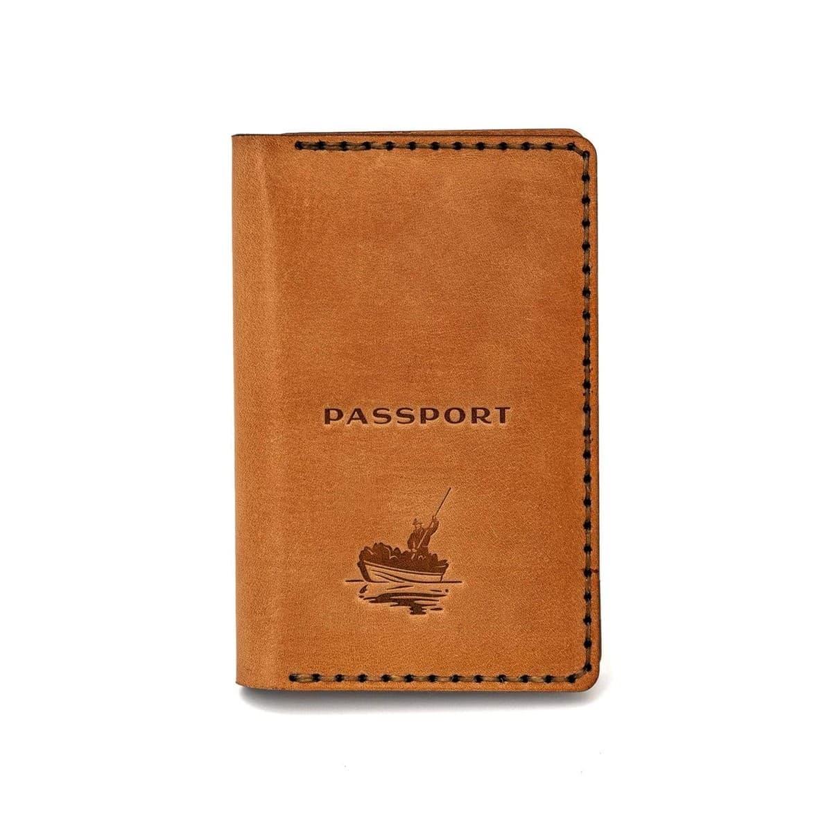 Leather Passport Case Handsewn in USA Leather Goods Atlantic Rancher Company